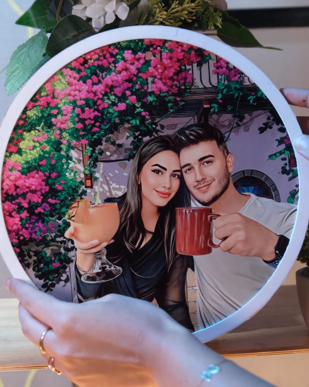 Wooden Painting Frame Circle (Garden Gateways)