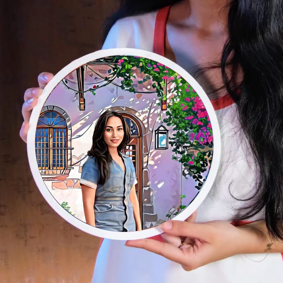 Wooden Painting Frame Circle (Garden Gateways)
