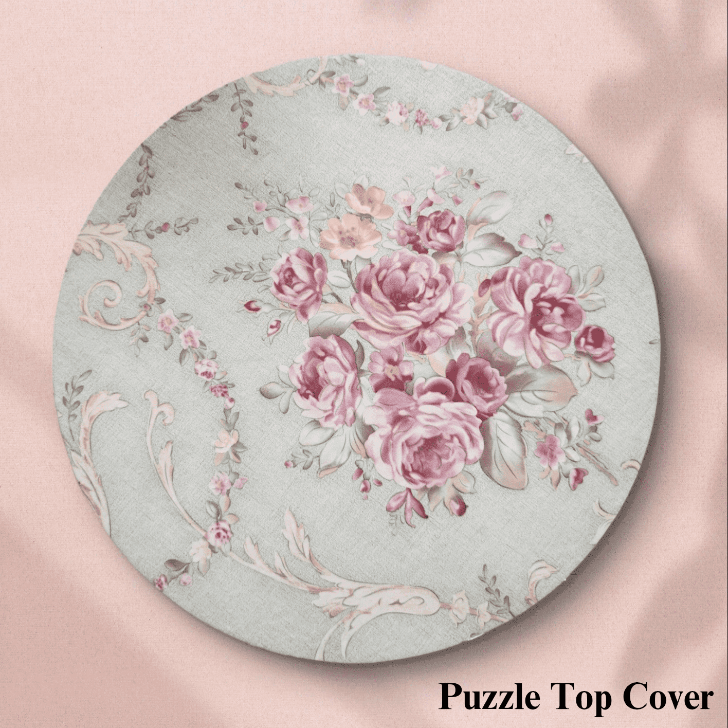 Wooden Puzzle Painting- Morning Bloom(Circle)