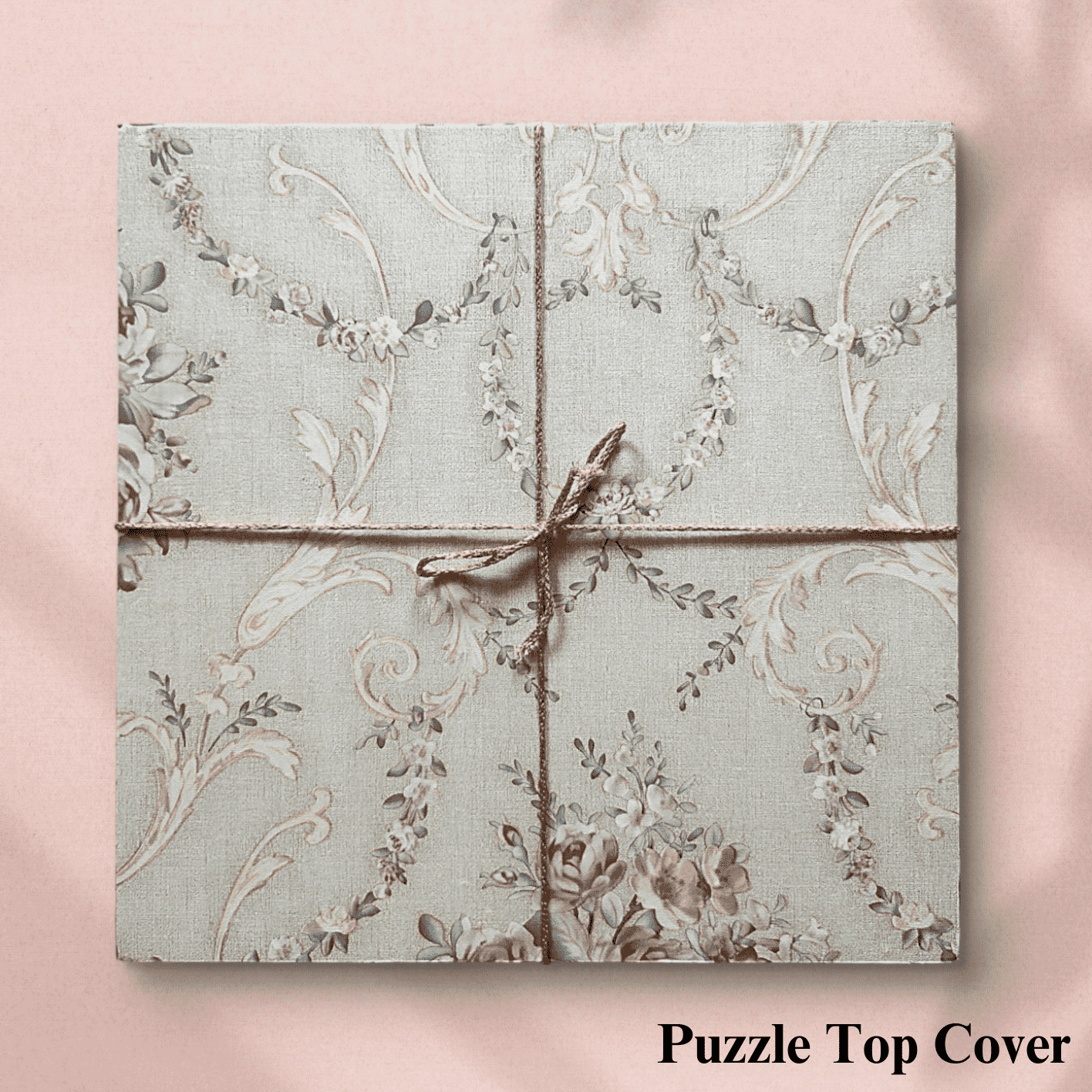 Wooden Puzzle Painting- Floral Fantasy (Square)